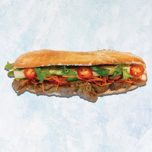 Grilled Beef Banh Mi (Baguette)