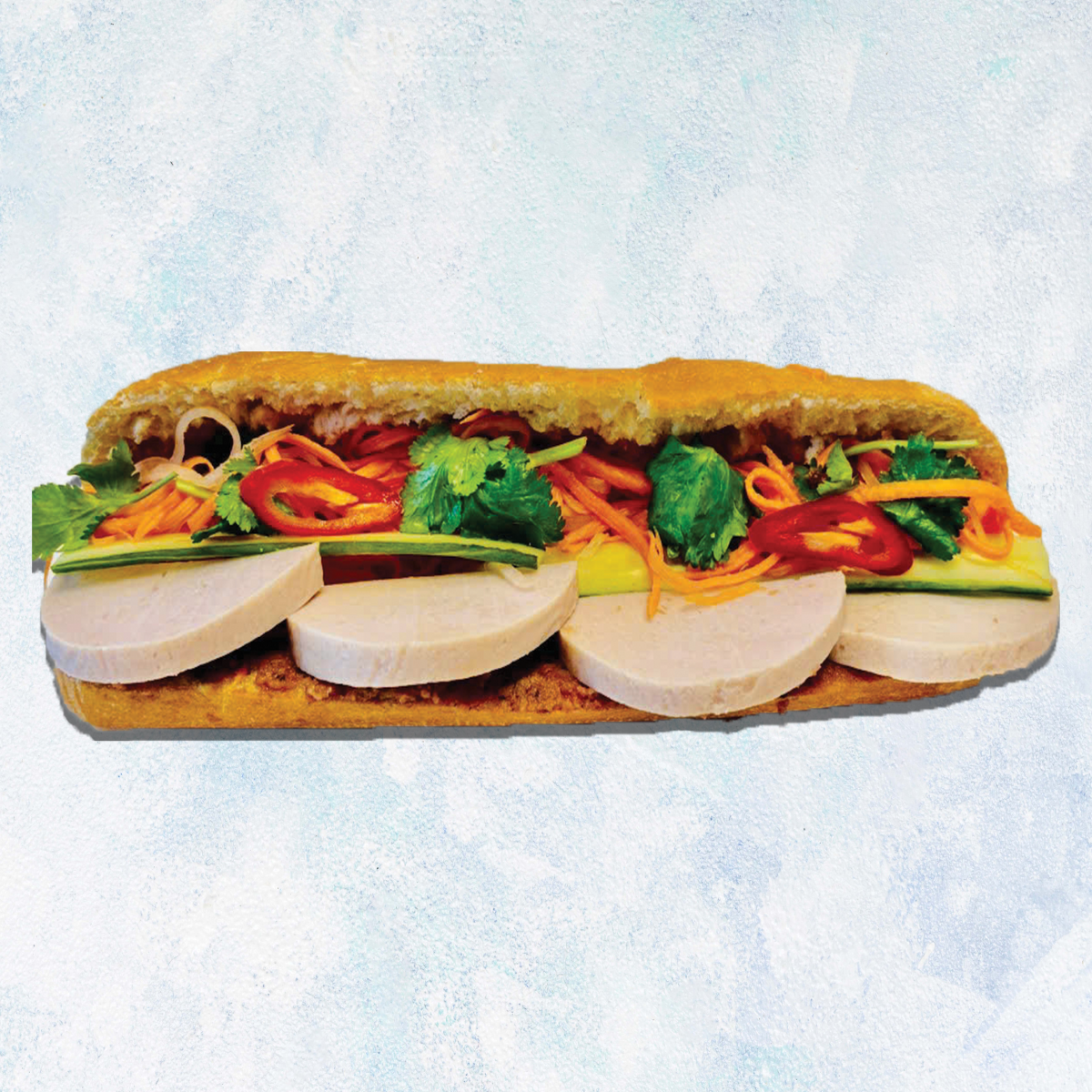Traditional Vietnamese Banh Mi (Baguette)
